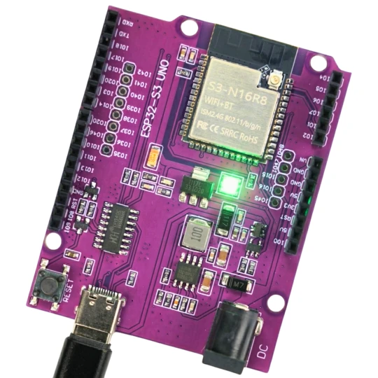 Zdjęcie produktu Mikrokontroler ESP32-S3 UNO R3 N16R8 U.FL ESP32 Wi-Fi BT 5 16MB do Arduino (1)