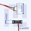 Zdjęcie produktu Moduł gniazdo zasilania USB-C na panel czarne z przewodem 10 cm do obudowy (3)