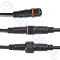 Zdjęcie produktu Złącze hermetyczne zasilające 2 PIN z przewodem 40 cm 2x1 zewnętrzne do LED (2)
