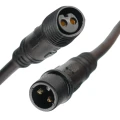 Zdjęcie produktu Złącze hermetyczne zasilające 2 PIN z przewodem 40 cm 2x1 zewnętrzne do LED (4)