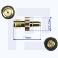 Zdjęcie produktu Adapter antenowy przejściówka gniazdo SMA żeńskie na wtyk TS9 GSM złoty (3)