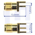 Zdjęcie produktu Gniazdo RP-SMA żeńskie do druku boczne PCB 1,5-1,6 mm 50 Ohm złocony styk (3)