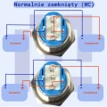 Zdjęcie produktu Przełącznik monostabilny wandaloodporny 16mm LED czerwony 12-24V + gniazdo (5)