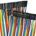 Przewody kable 40 szt 20 cm zworki Żeńsko - Żeński (1)