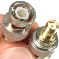 Adapter BNC wtyk męski na gniazdo żeńskie SMA-F RF (3)