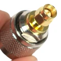 Adapter antenowy SMA wtyk UHF wtyk 50 Ohm konektor (2)