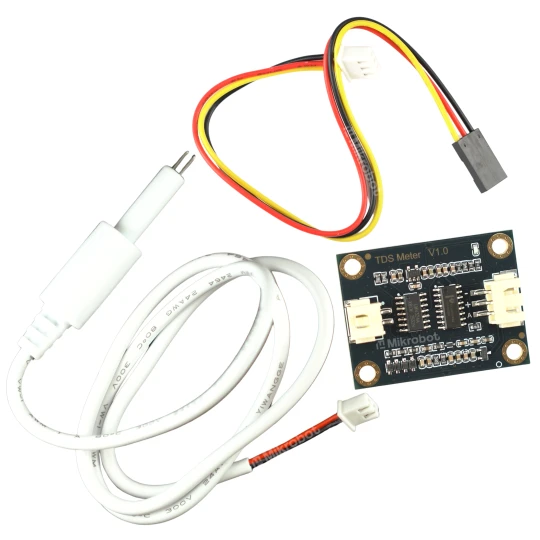 Zdjęcie produktu Czujnik jakości wody TDS tester analogowy moduł z sondą 3.3V-5V do Arduino (1)